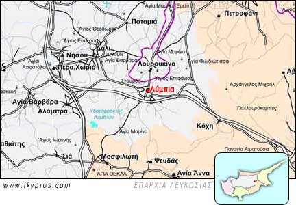 Χάρτης Κύπρου και τα Λύμπια